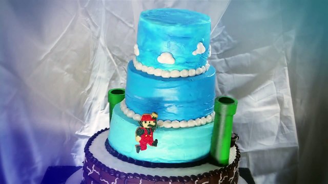 Super Mario sur son gateau! Stop Motion de Geek!