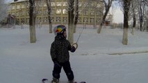 Faire du snowboard tiré par un drone - Droneboarding