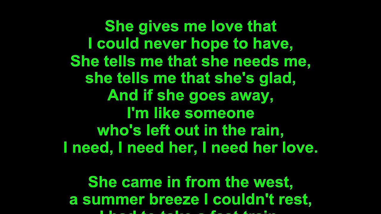 Electric Light Orchestra – Need Her Love Lyrics