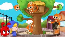 5 little Monkeys jumping on the bed nursery rhyme -- My Magic Pet Morphle