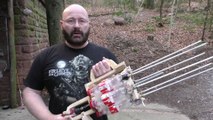 Man built Darts Machine Gun made of empty Coca Bottles!
