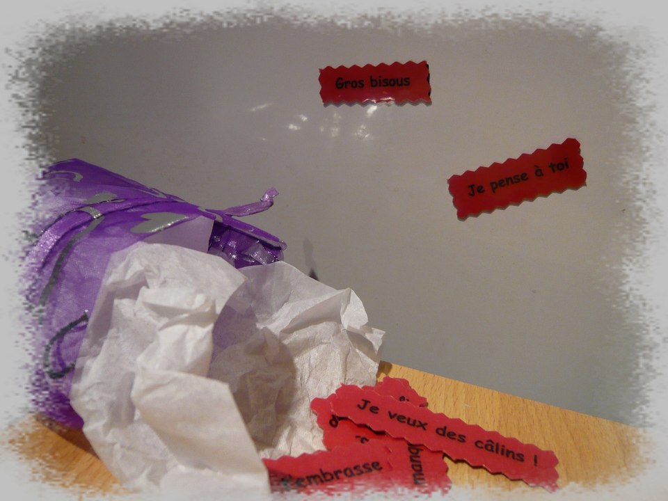 Idée cadeau Saint Valentin : des mots d'amour aimantés