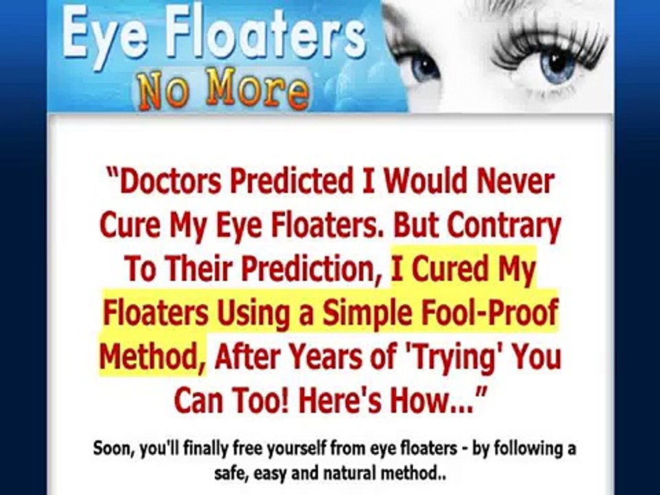Eye Floaters No More