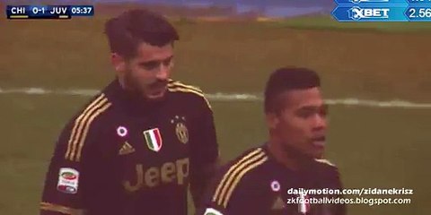 0-1 Álvaro Morata - Chievo v. Juventus 31.01.2016 HD