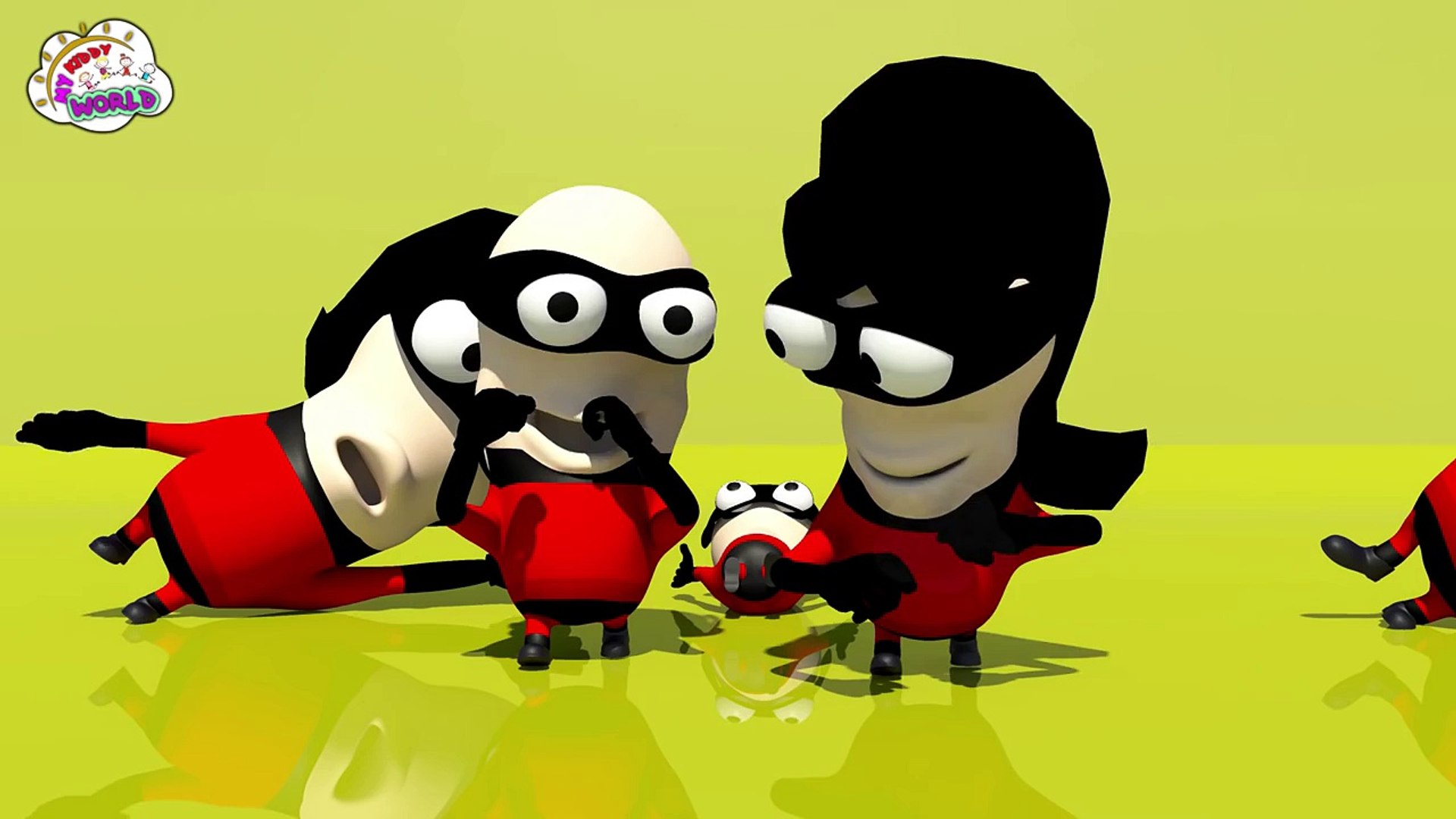 Finger Family Red Minions Football Family | Finger Family Rhymes For Kids in 3D