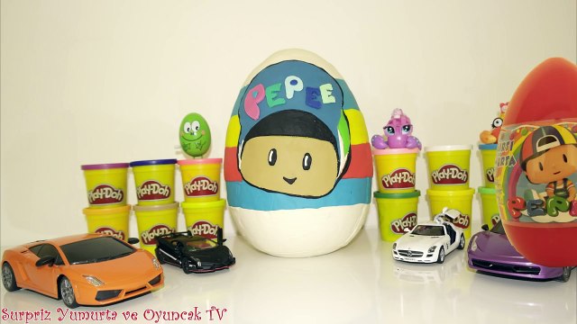 Pepee ve Bebee Oyun Hamuru 2 DEV Sürpriz Yumurta Açma LPS Şirinler Hello Kitty Oyuncakları