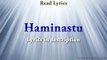 Haminastu (Fitoor) - Full Song With Lyrics - Zebunissa Bangash