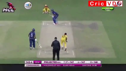 Batsman hits six and then out on 1 ball