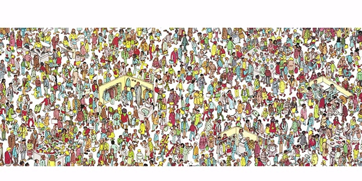 Where is Wally- Find Wally a.k.a Waldo in the department store 360