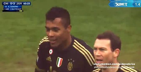 Alex Sandro - Chievo 0-3  Juventus 31.01.2016 HD