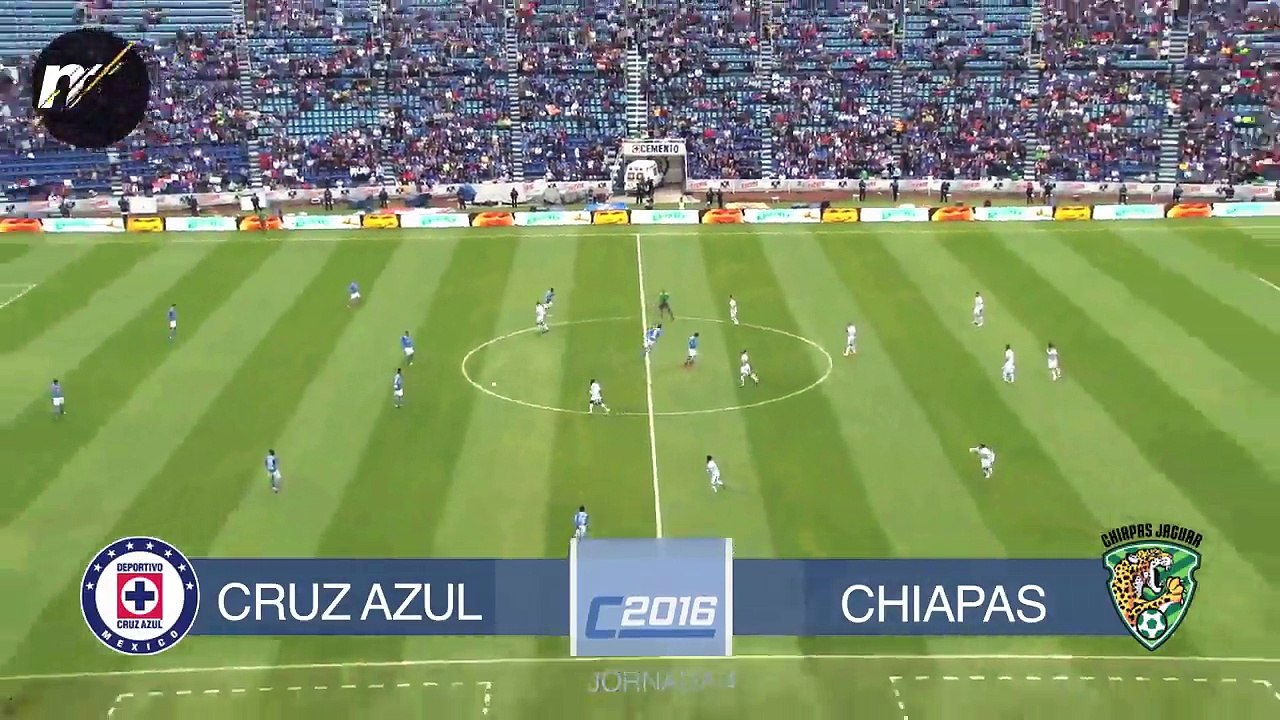 Los goles del: Cruz Azul vs Jaguares (2-1)