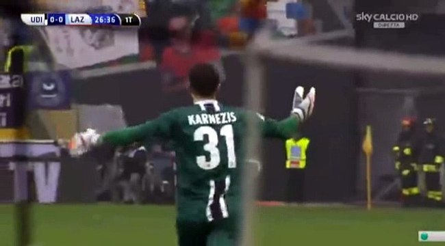 Zdravko Kuzmanovic Disallowed Goal Udinese 0 - 0 Lazio Serie A 31-1-2016