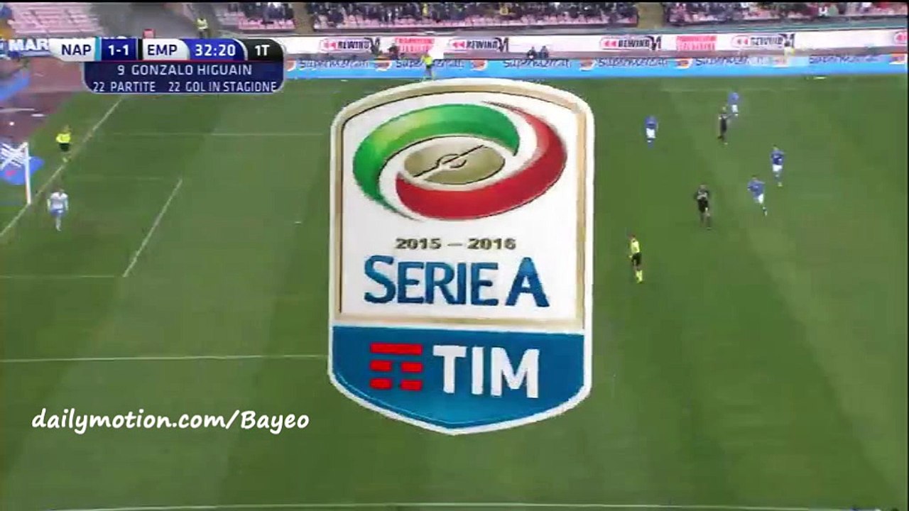 Gonzalo Higuaín Goal HD - Napoli 1-1 Empoli - 31-01-2016