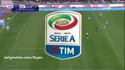 Gonzalo Higuaín Goal HD - Napoli 1-1 Empoli - 31-01-2016