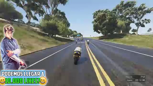 INCREIBLE!! ANDO POR LA VALLA!!! - Gameplay GTA 5 Online Funny Moments (Carrera GTA V PS4)