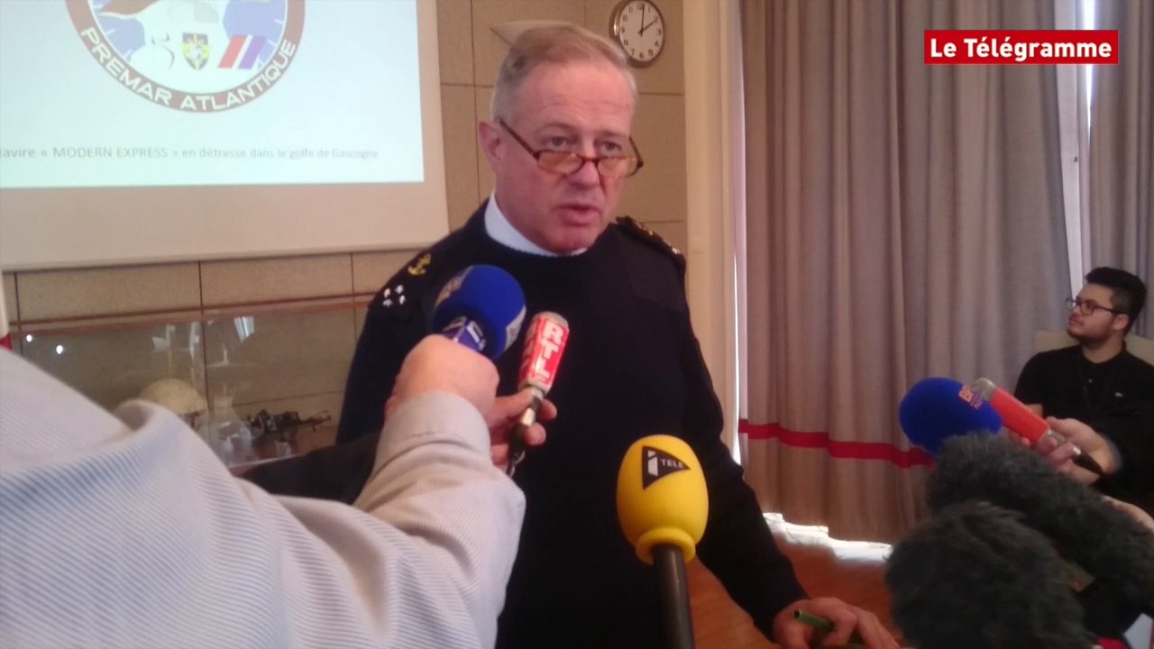Modern Express. La conférence de presse du préfet maritime de l'Atlantique