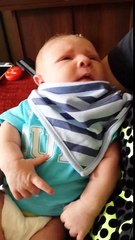 funny baby poop face