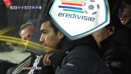 0-2 Gianni Zuiverloon Goal Holland Eredivisie - 31.01.2016, Feyenoord 0-2 ADO Den Haag