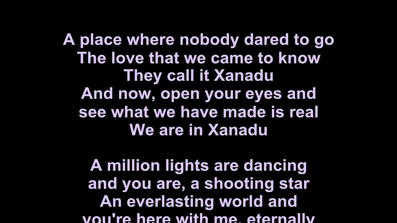 Electric Light Orchestra – Xanadu Lyrics