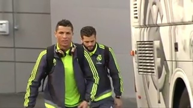 Joueur Real Madrid avant le match Espanyol Zidane Cristiano Ronaldo James Rodriguez