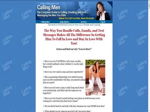 Calling Men The Complete Guide To Calling, Emailing, & Texting Men