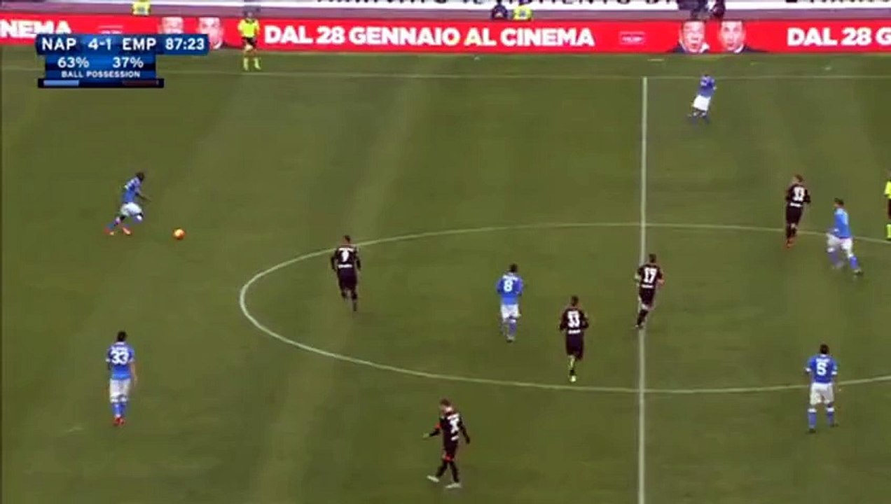 Goal Jose Callejon Napoli 5-1 Empoli 31.01.2016