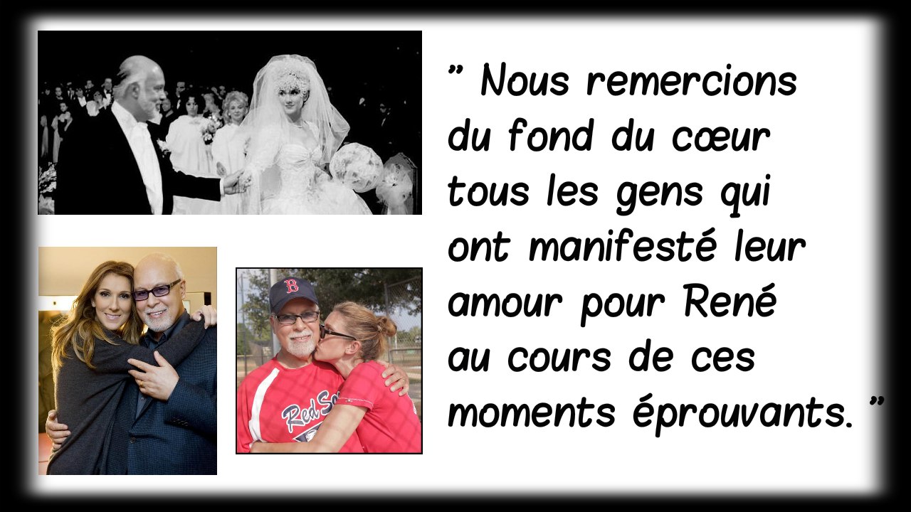 Céline Dion brise le silence dix jours après la mort de son mari