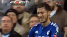 Eden Hazard Great Chance Milton Keynes 1 - 1 Chelsea FA Cup 31-1-2016
