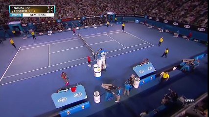 Nadal VS Federer - Australian Open 2014 - Semi-Final - Full Match HD_125