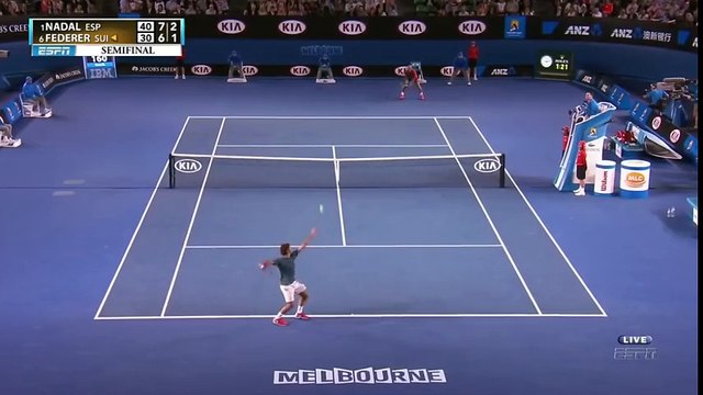 Nadal VS Federer - Australian Open 2014 - Semi-Final - Full Match HD_132