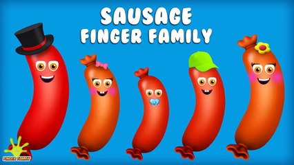 The Finger Family Sausage Family Nursery Rhyme | Funny Sausage Finger Family Songs