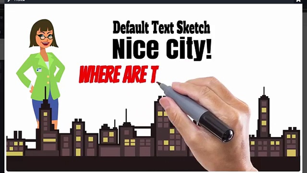 Explaindio 2.x Sketch Hand Trick
