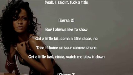 Rihanna - Yeah, I Said It [Lyrics] -