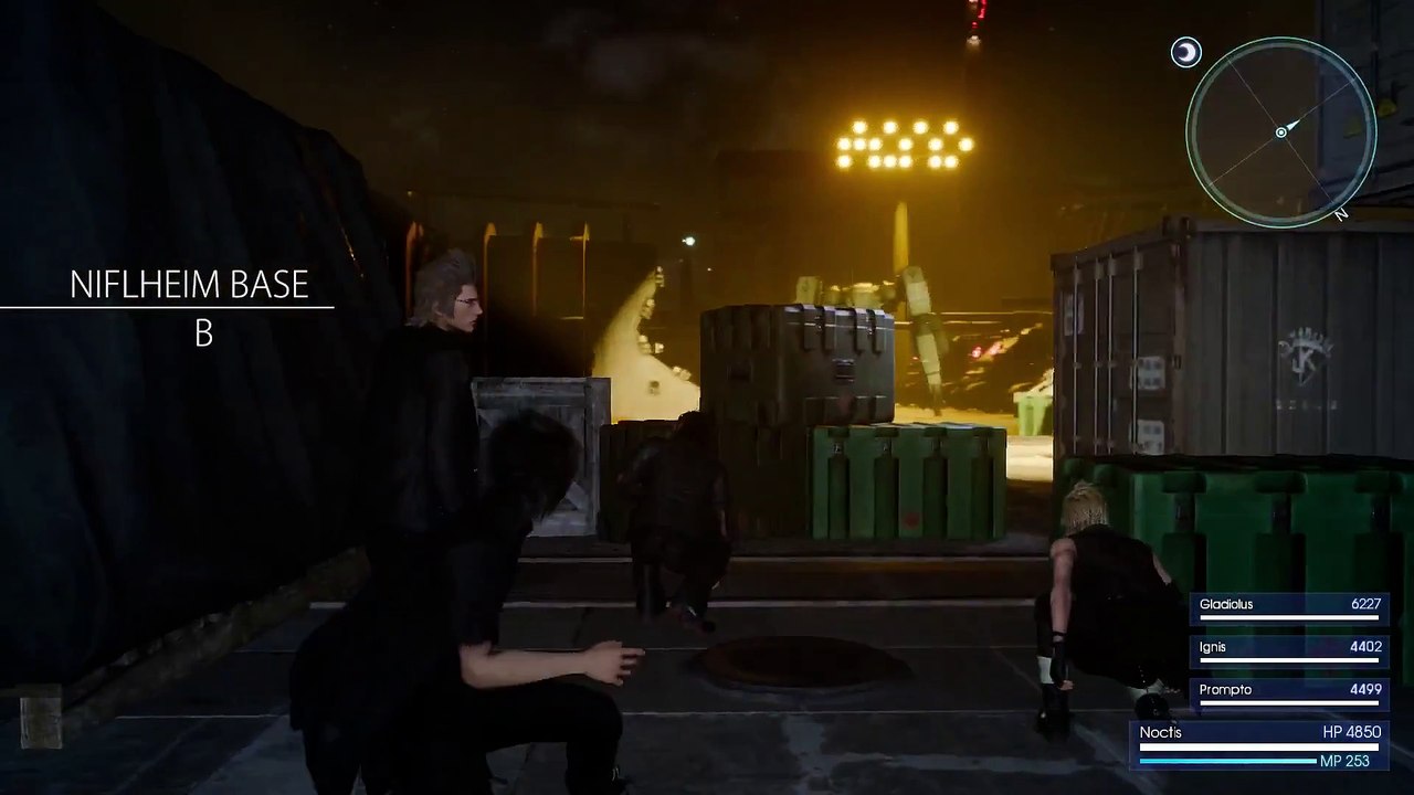 Final Fantasy XV Niflheim Base Battle Footage