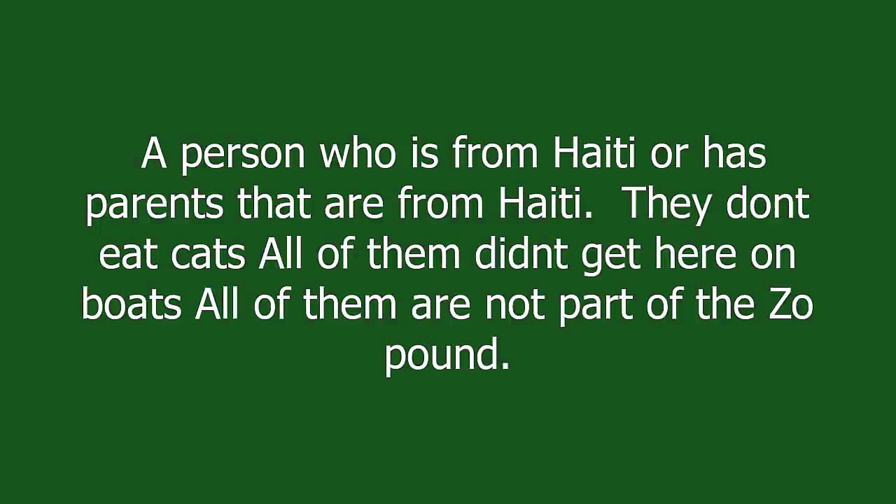 Haitian meaning and pronunciation