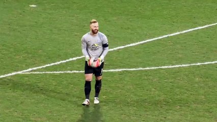 Graham Westley funny reaction falling on field West Brom - Peterborough 2-2 2016 HD