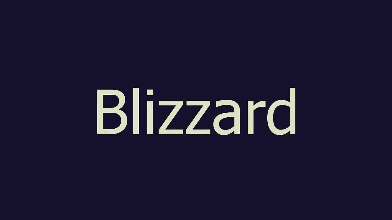 Blizzard meaning and pronunciation