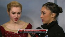 Alaine Chartrand & Gabrielle Daleman - post-interview - 2016 Canadian figure Skating Championships