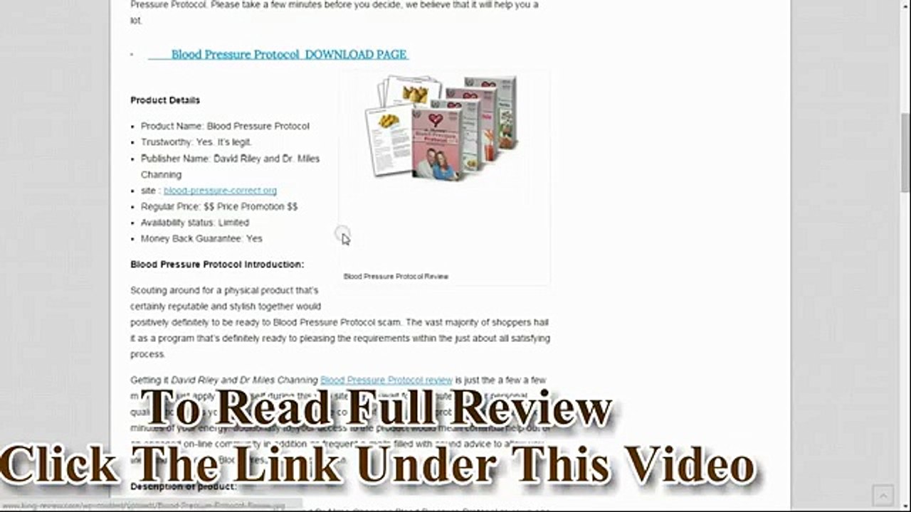 Blood Pressure Protocol Review
