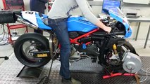 Ducati 999R op de testbank