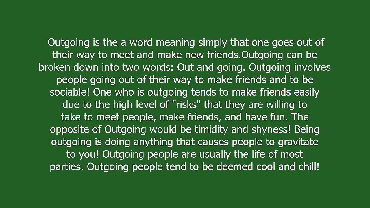 outgoing-meaning-and-pronunciation-video-dailymotion