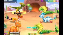 Dragon Mania Legends (Gameloft) Defeating Sunflower Dragons at Salty Reef (Quest 22)