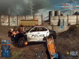 Battlefield Hardline: #bestepicmoment 3° (.300 Knockout & Mac-10, RPG, Tripe Mine) | Montage