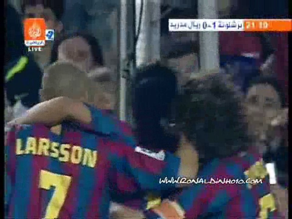 ronaldinho but contre real madrid