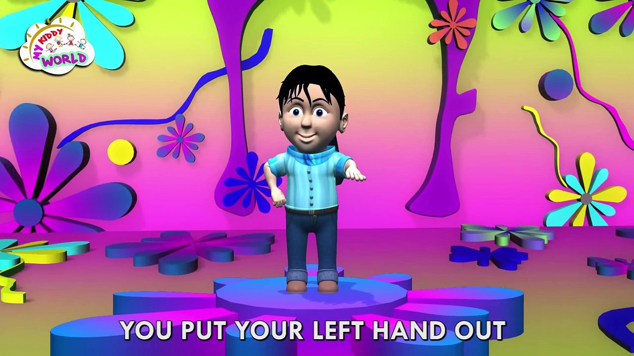 Hokey Pokey 3D | 3D English Nursery Rhymes For Kids With Lyrics