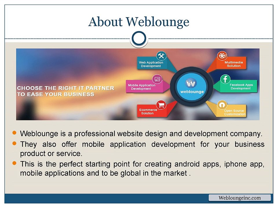 Weblounge – Web Design and Development, Mobile App Development Company
