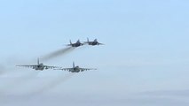 Russian and Syrian jets fly their first joint mission