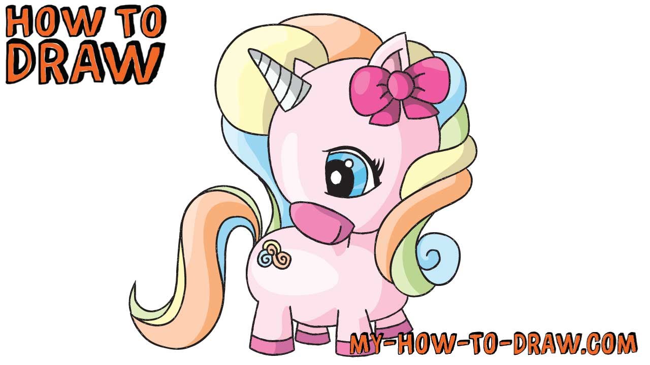 How to draw a Unicorn - Easy step-by-step drawing tutorial
