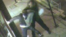 Moment thief robs a man at ATM in east London