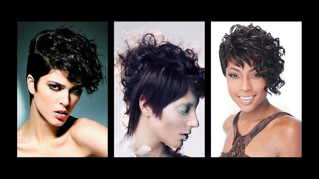 Короткая стрижка пикси на кудрявые волосы 2016